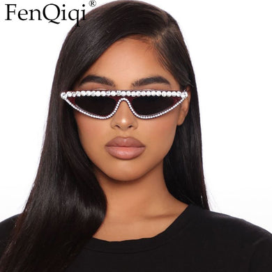 2023  Designer Rhinestone Cat Eye Vintage Sunglasses Large Frame Sunglasses UV400 Occhiali Da Sole