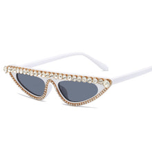 Load image into Gallery viewer, 2023  Designer Rhinestone Cat Eye Vintage Sunglasses Large Frame Sunglasses UV400 Occhiali Da Sole