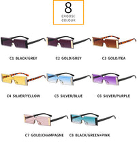 Carica l'immagine nel visualizzatore di Gallery, 2023  Designer Small Frame Gradient Amber Classic Vintage Sunglasses UV400 Sun Glasses For Men