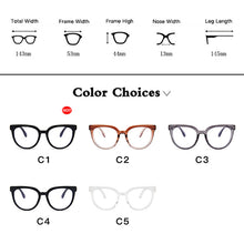 Load image into Gallery viewer, 2023 Office Anti Blue Light Glasses Women Frame Oversize Retro Computer Glasses Female Blue Blocking Big Size Frame Eyewear
