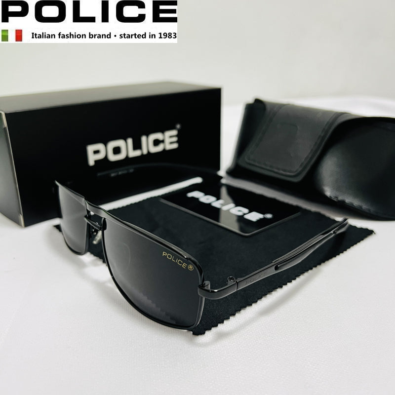 2023 Pattern POLICE brand Polarized Sunglasses Men's Pilot Driving Gla –  Cinily