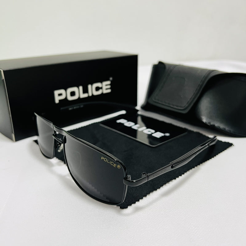 2023 Pattern POLICE brand Polarized Sunglasses Men's Pilot Driving Glasses UV400 Men's  Brand 8837