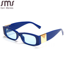 Load image into Gallery viewer, 2023 Rectangular Sunglasses Women  Brand Designer Small Square Sun Glasses Men Vintage Rectangle Shades Wide Frame