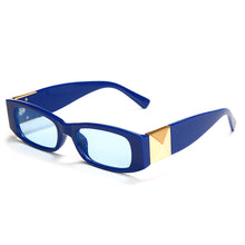 Load image into Gallery viewer, 2023 Rectangular Sunglasses Women  Brand Designer Small Square Sun Glasses Men Vintage Rectangle Shades Wide Frame