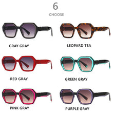 Load image into Gallery viewer, 2023 Retro Polygon Square Colorful Sunglasses For Women Trending Green Eyewear Shades UV400 Men Gradient Sun Glasses