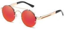 Carica l&#39;immagine nel visualizzatore di Gallery, 2023 Retro Round Steampunk Sunglasses Women  Popular Metal Spring Sun Glasses for Men Big Mirror Lens Oculos