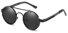 Carica l&#39;immagine nel visualizzatore di Gallery, 2023 Retro Round Steampunk Sunglasses Women  Popular Metal Spring Sun Glasses for Men Big Mirror Lens Oculos