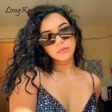 Load image into Gallery viewer, 2023 Small Rectangle Sunglasses Women Brand Designer Hip Hip Style Square Sun Glasses Female Retro Black Glasses Lady Oculos