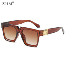 Load image into Gallery viewer, 2023 Square Retro Sunglasses Women  Brand Glasses Women/Men Oversized Sunglasses Women Mirror Oculos De Sol Feminino