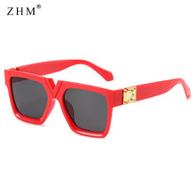 Load image into Gallery viewer, 2023 Square Retro Sunglasses Women  Brand Glasses Women/Men Oversized Sunglasses Women Mirror Oculos De Sol Feminino