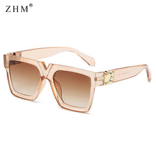 Load image into Gallery viewer, 2023 Square Retro Sunglasses Women  Brand Glasses Women/Men Oversized Sunglasses Women Mirror Oculos De Sol Feminino