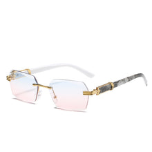 Load image into Gallery viewer, 2023 Square Rimless Sunglasses Beach Sunglasses Women Gradient Marbling Shades For Women