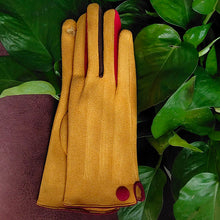 Load image into Gallery viewer, 2023 Style Women Gloves Autumn Winter Warm Suede Heated Gloves Touch Screen Buttons Female Full Finger Mittens Luva