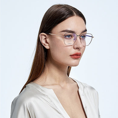 2023 Titanium Spectacle Frame For Women Female Men Myopia Glassesframe