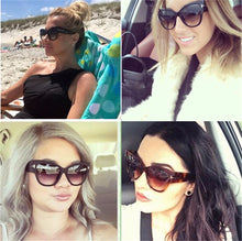Carica l&#39;immagine nel visualizzatore di Gallery, 2023 Tom Brand Designer Cat Eye Occhiali da sole da donna Punti sfumati femminili Occhiali da sole Grandi Oculos feminino de sol UV400 