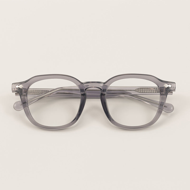 2023 Unisex Anti-Blue Light Computer Glasses Women's Acetate Frame Retro Round Glasses Anti-Eye Fatigue Glasses Men