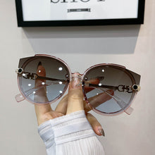 Carica l'immagine nel visualizzatore di Gallery, 2023 Vintage Cat Eye Round Sunglasses Women's Korean Version Metal Rimless Gradient Sun Glasses  Shades UV400 очки