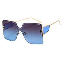 Load image into Gallery viewer, 2023 uv400 Gradient Design Square Glasses Oversized Rimless Glasses Luxurious Trend Sunglasses Ladies