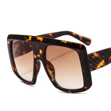 Load image into Gallery viewer, 2023 Design Big Frame Oversized Sunglasses Women  Brand Large Flat Top Sun Glasses Trendy Square Gradient Shades