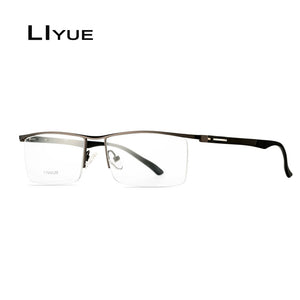 2023 Optical Glasses Frame Men Half Metal EyeGlasses Computer Myopia Prescription Transparent Eye glasses frames eyewear
