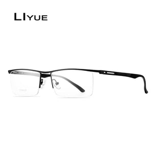 2023 Optical Glasses Frame Men Half Metal EyeGlasses Computer Myopia Prescription Transparent Eye glasses frames eyewear