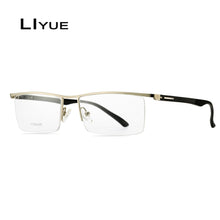 Carica l&#39;immagine nel visualizzatore di Gallery, 2023 Optical Glasses Frame Men Half Metal EyeGlasses Computer Myopia Prescription Transparent Eye glasses frames eyewear