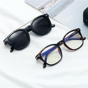2023 Polarized Sunglasses for Women men 2 In 1 Magnetic Clip On Glasses TR90 Optical Prescription Eyeglass Frames Magnet Clips