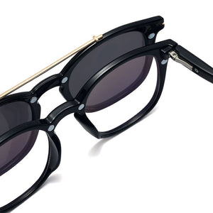 2023 Polarized Sunglasses for Women men 2 In 1 Magnetic Clip On Glasses TR90 Optical Prescription Eyeglass Frames Magnet Clips