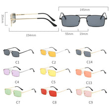 Load image into Gallery viewer, 2023 Rectangle Retro Sunglasses Women  Steam punk Metal Sun Glasses Men&#39;s Vintage Oculos De Sol Feminino Glasses UV400