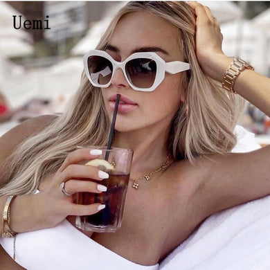 2023 Retro Oversized Sunglasses For Women Irregular Square Frame  Brand Designer Sun Glasses Shades UV400 Eyewear