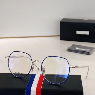 2023 Retro Round Titanium Optical Eyeglasses Men Women's Vintage Reading Glasses Frame Thom Brand Myopia Prescription Eyewear