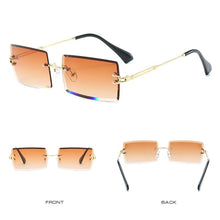 Load image into Gallery viewer, 2023 Rimless Rectangle Sunglasses Women&#39;s Men Square Brand Design Gradient Women Sun Glasses Shades Female UV400 Eyewear