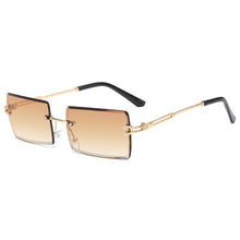 Load image into Gallery viewer, 2023 Rimless Rectangle Sunglasses Women&#39;s Men Square Brand Design Gradient Women Sun Glasses Shades Female UV400 Eyewear