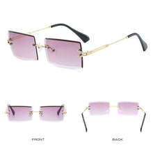 Load image into Gallery viewer, 2023 Rimless Rectangle Sunglasses Women&#39;s Men Square Brand Design Gradient Women Sun Glasses Shades Female UV400 Eyewear