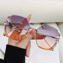 Load image into Gallery viewer, 2023 Rimless Sunglasses Woman Sexy  Brand Design Diamond Sun Glasses Gradient Shades for Female Oculos De Sol Uv400