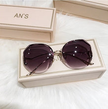 Load image into Gallery viewer, 2023 Rimless Sunglasses Women Ocean Water Cut Eyewear Women Men Trimmed Lens Metal Curved Temples Sun Glasses Female UV400