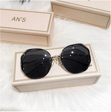 Load image into Gallery viewer, 2023 Rimless Sunglasses Women Ocean Water Cut Eyewear Women Men Trimmed Lens Metal Curved Temples Sun Glasses Female UV400