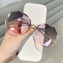 Load image into Gallery viewer, 2023 Rimless Sunglasses Women Ocean Water Cut Eyewear Women Men Trimmed Lens Metal Curved Temples Sun Glasses Female UV400