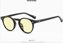 Load image into Gallery viewer, 2023 Round Sunglasses Men Cat Eye Women Sun Glasses Vintage Metal Driving Male Sunglass Black Pink Eyewear UV400 vintage