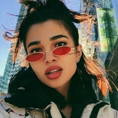 2023 Small Oval Round Sunglasses Women Male Retro Metal Frame Men Vintage Round Sun Glasses 90's Eyewear Female Gafas De Sol