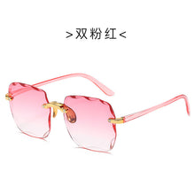 Load image into Gallery viewer, 2023 Square Rimless Sunglasses Women  Brand Designer Summer Red Glasses Sun glasses For Men UV400 Shades Oculos