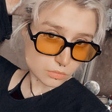 Load image into Gallery viewer, 2023 Square Sunglasses Women Men  Brand Designer Retro Clear Yellow Sun Glasses Vintage Rivet Shades lentes de sol