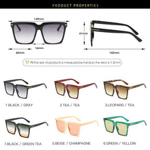 Load image into Gallery viewer, 2023 TSquare Sunglasses Women Vintage Designer  Women&#39;s Sunglasses Classic Retro Glasses UV400 lentes de sol mujer