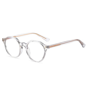 2023 Trending Blue Light Blocking Men's Retro Glasses TR90 Anti Radiation Eyeglasses Women Round Transparent Eyewear