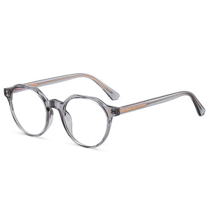 2023 Trending Blue Light Blocking Men's Retro Glasses TR90 Anti Radiation Eyeglasses Women Round Transparent Eyewear