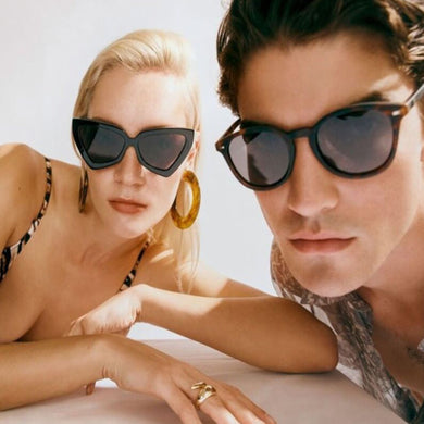 2023 Trendy Cat Eye Sunglasses Women  Designer Polygon Sun Glasses Men Vintage Triangle Eyeglasses UV400 Shades Goggles