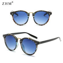 Load image into Gallery viewer, 2023 Vintage Round Rivet Sunglasses Women Men Brand Designer Eyewear UV400 Gradient Female  Cat Eye Sunglasses Elegant