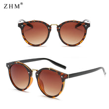 Load image into Gallery viewer, 2023 Vintage Round Rivet Sunglasses Women Men Brand Designer Eyewear UV400 Gradient Female  Cat Eye Sunglasses Elegant