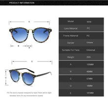 Load image into Gallery viewer, 2023 Vintage Round Rivet Sunglasses Women Men Brand Designer Eyewear UV400 Gradient Female  Cat Eye Sunglasses Elegant