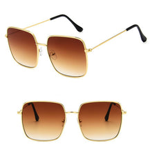 Load image into Gallery viewer, 2023 Vintage Square Sunglasses Women's Men Oversized Design Sun glasses Shades UV400 Eyewear oculos de sol feminino